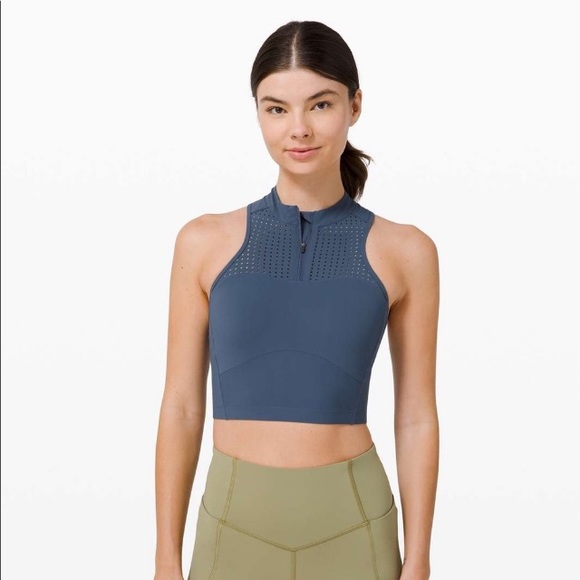 Lululemon Unleashed Strength Sports Bra Teal Color. - Picture 3 of 9